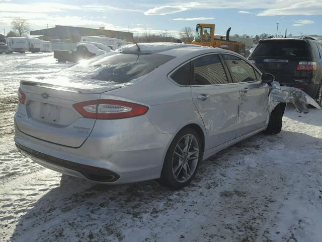 3FA6P0K93DR326260 - 2013 FORD FUSION TIT SILVER photo 4