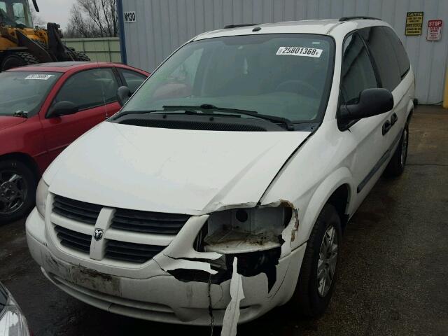 1D4GP24R47B171866 - 2007 DODGE GRAND CARA WHITE photo 2