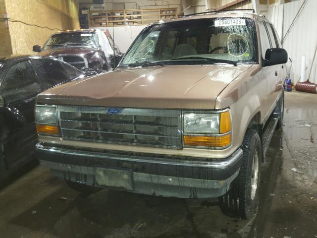 1FMDU34X0NUD04570 - 1992 FORD EXPLORER TAN photo 2