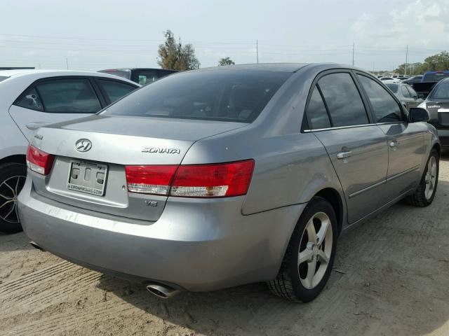 5NPEU46FX6H023066 - 2006 HYUNDAI SONATA GLS GRAY photo 4