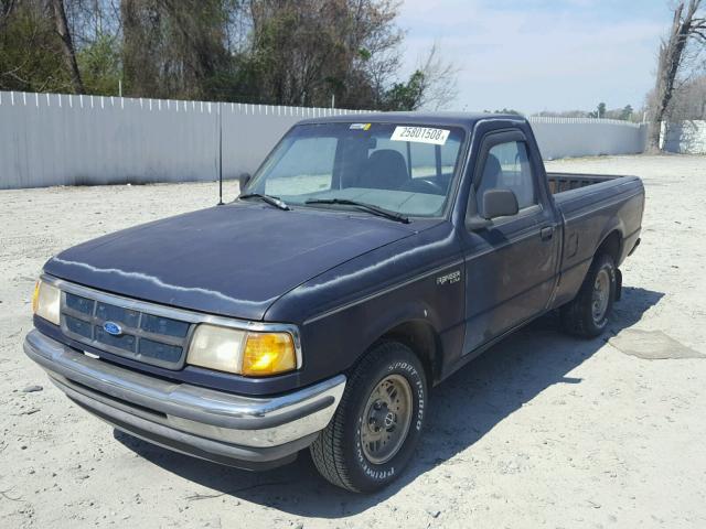 1FTCR10A8PTA94347 - 1993 FORD RANGER BLUE photo 2