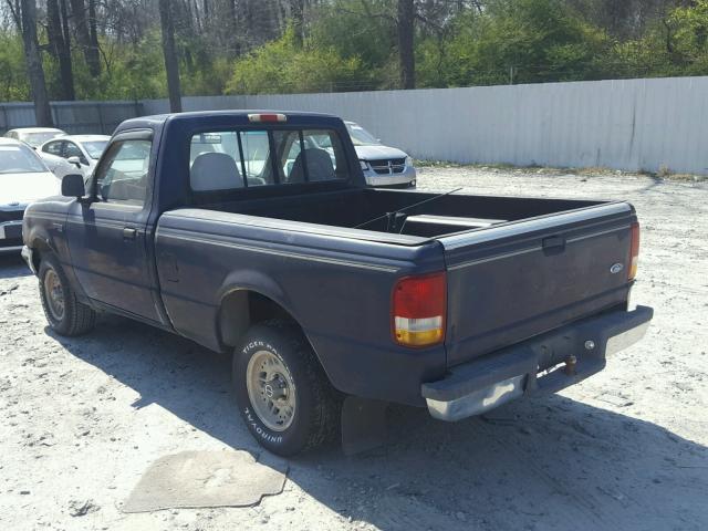 1FTCR10A8PTA94347 - 1993 FORD RANGER BLUE photo 3