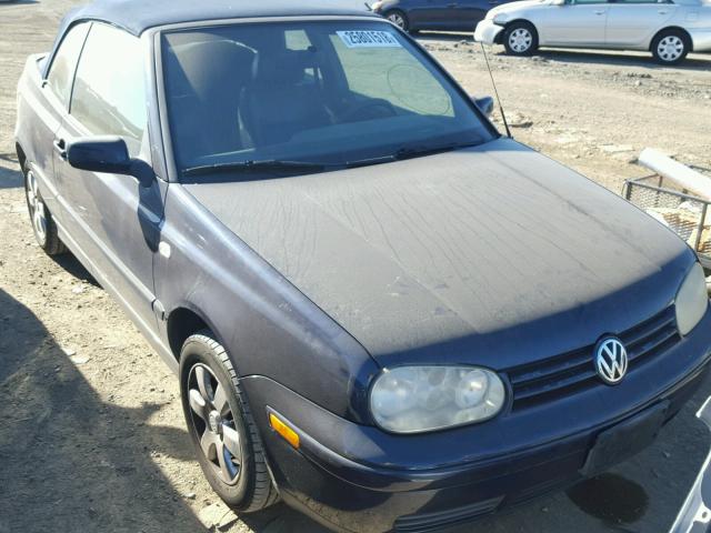 3VWDC21V31M809664 - 2001 VOLKSWAGEN CABRIO GLX 蓝色 照片 1