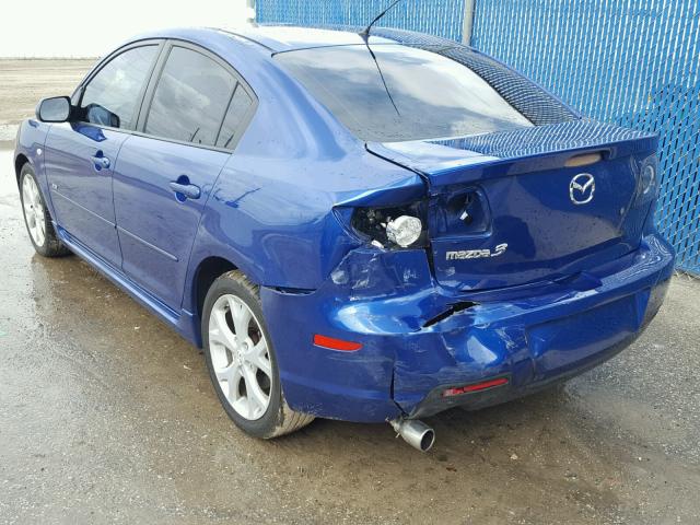 JM1BK323771658298 - 2007 MAZDA 3 S BLUE photo 3