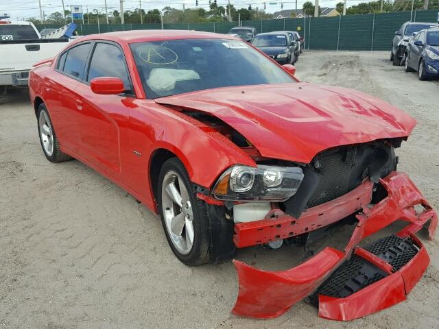 2C3CDXCT1EH117402 - 2014 DODGE CHARGER R/ RED photo 1