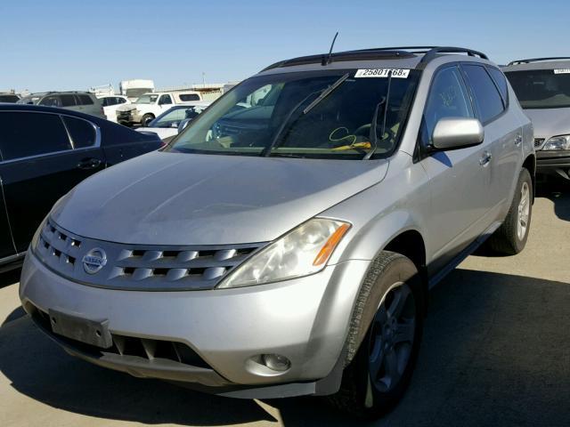 JN8AZ08TX5W320198 - 2005 NISSAN MURANO SL SILVER photo 2