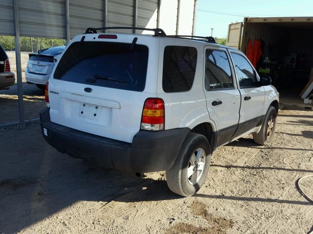 1FMYU02ZX5KD40766 - 2005 FORD ESCAPE XLS WHITE photo 4