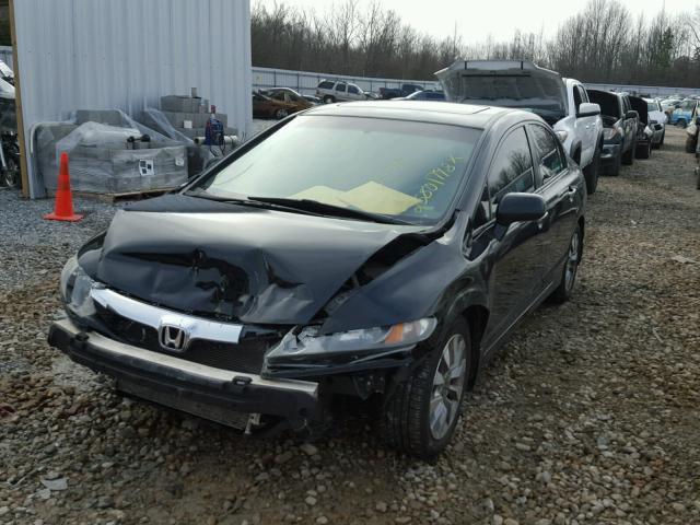 2HGFA1F96AH564690 - 2010 HONDA CIVIC EXL BLACK photo 2