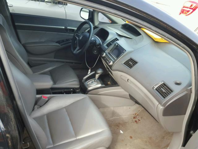 2HGFA1F96AH564690 - 2010 HONDA CIVIC EXL BLACK photo 5