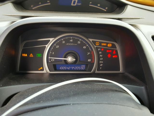 2HGFA1F96AH564690 - 2010 HONDA CIVIC EXL BLACK photo 8