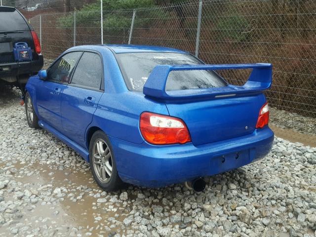 JF1GD29675H510124 - 2005 SUBARU IMPREZA WR BLUE photo 3