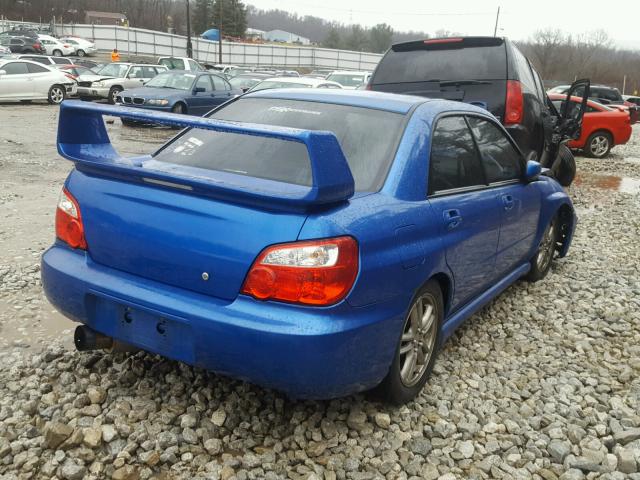 JF1GD29675H510124 - 2005 SUBARU IMPREZA WR BLUE photo 4