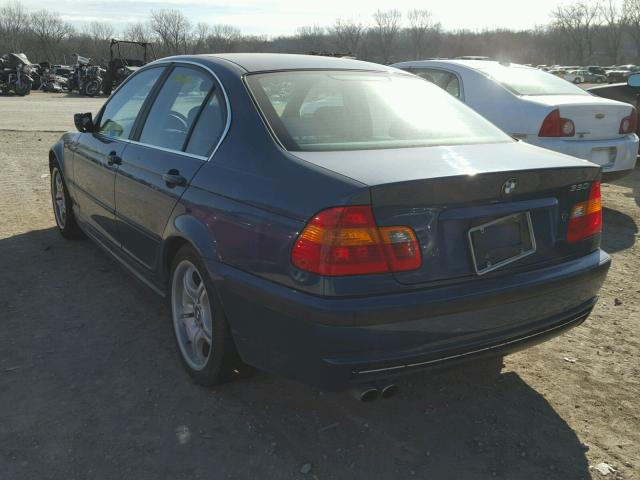 WBAEV53402KM18095 - 2002 BMW 330 I BLUE photo 3