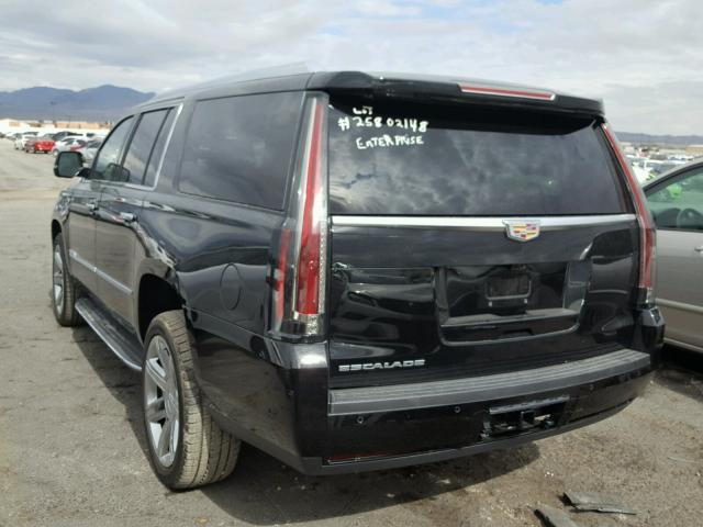 1GYS3HKJ3JR103005 - 2018 CADILLAC ESCALADE E BLACK photo 3