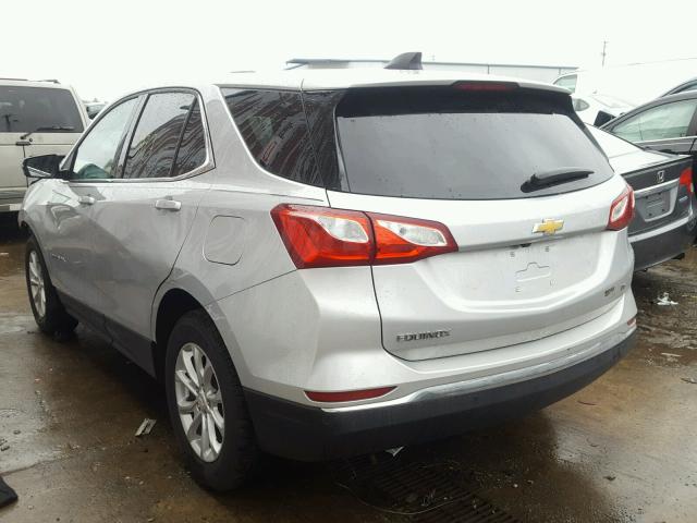 2GNAXJEV3J6168242 - 2018 CHEVROLET EQUINOX LT SILVER photo 3