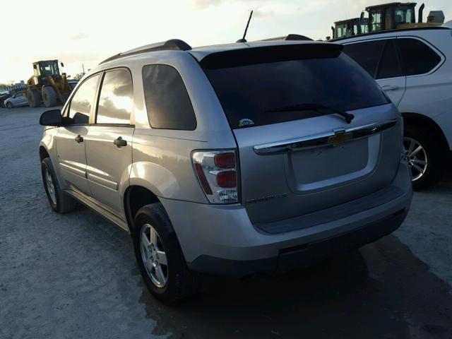 2CNDL13F776065505 - 2007 CHEVROLET EQUINOX LS SILVER photo 3