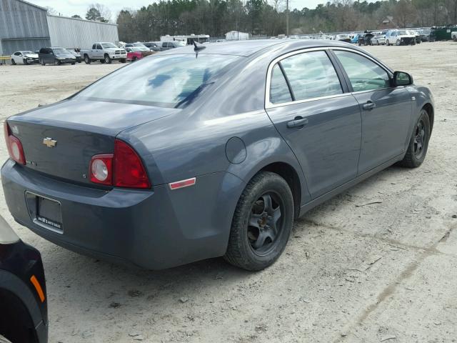 1G1ZG57B08F214771 - 2008 CHEVROLET MALIBU LS ნაცრისფერი ფოტო 4