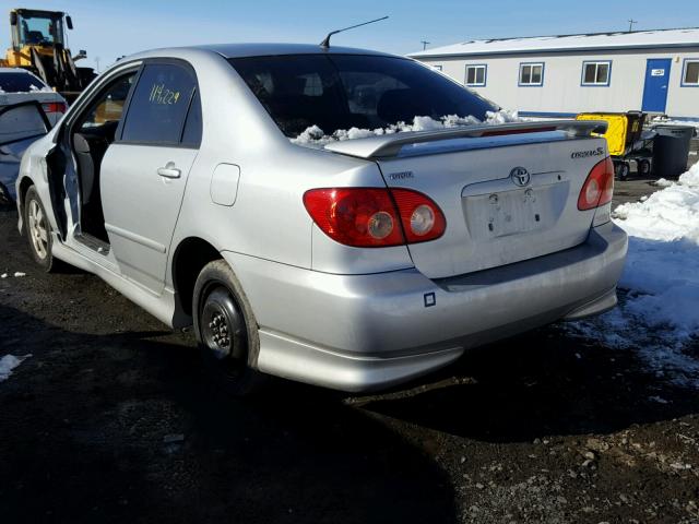 1NXBR32E05Z458545 - 2005 TOYOTA COROLLA CE SILVER photo 3