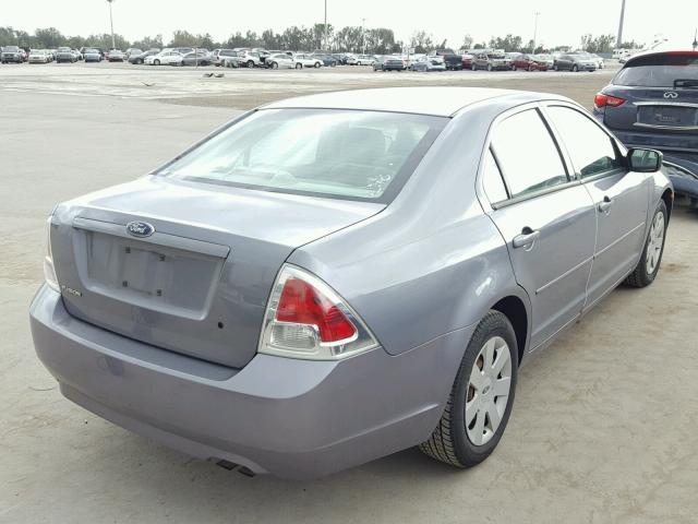3FAFP06Z66R133694 - 2006 FORD FUSION S GRAY photo 4