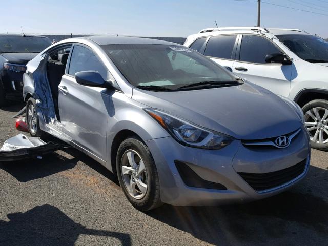 5NPDH4AE6FH563450 - 2015 HYUNDAI ELANTRA SE SILVER photo 1