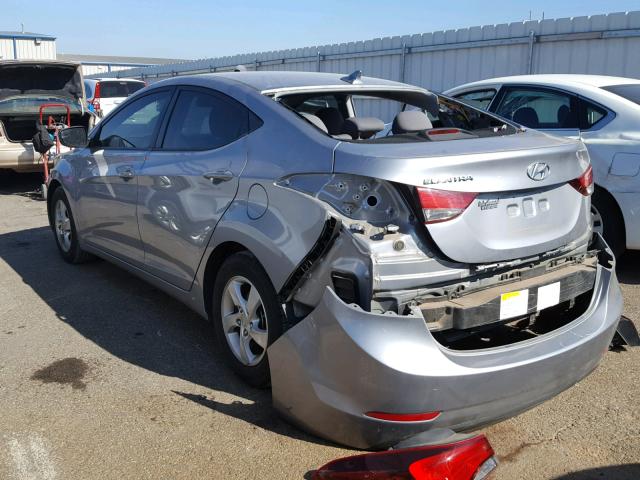 5NPDH4AE6FH563450 - 2015 HYUNDAI ELANTRA SE SILVER photo 3