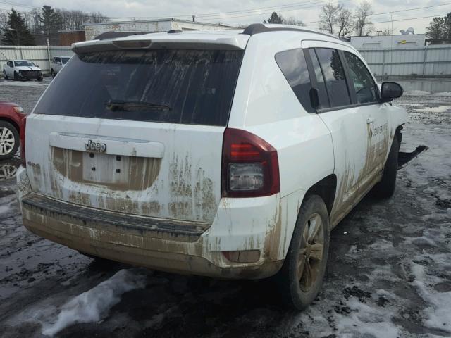 1C4NJDBB5ED897969 - 2014 JEEP COMPASS SP WHITE photo 4