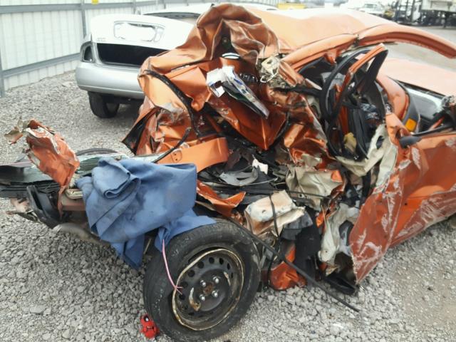 KNADE223096462958 - 2009 KIA RIO BASE ORANGE photo 9