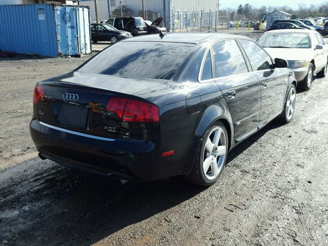 WAUEF78E18A083390 - 2008 AUDI A4 S-LINE BLACK photo 4