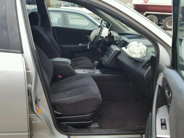 JN8AZ08WX5W441193 - 2005 NISSAN MURANO SL SILVER photo 5