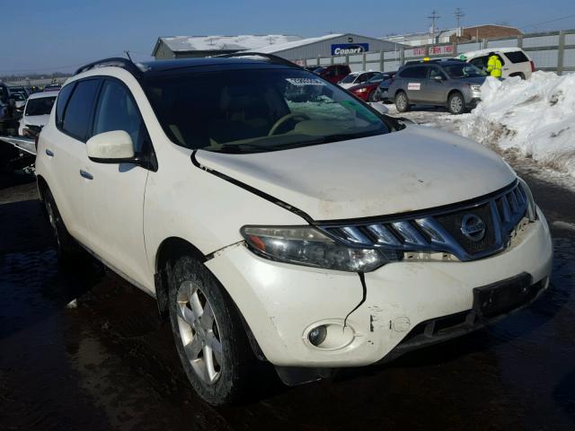 JN8AZ18W59W137586 - 2009 NISSAN MURANO S WHITE photo 1