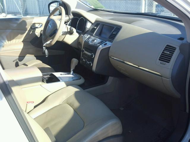 JN8AZ18W59W137586 - 2009 NISSAN MURANO S WHITE photo 5