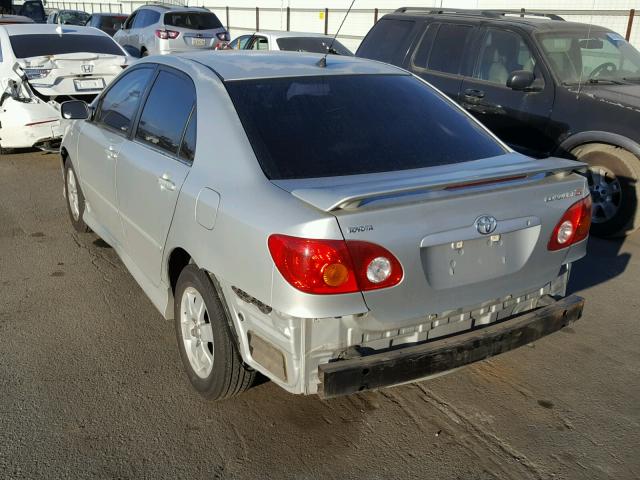 1NXBR32E83Z167725 - 2003 TOYOTA COROLLA CE SILVER photo 3