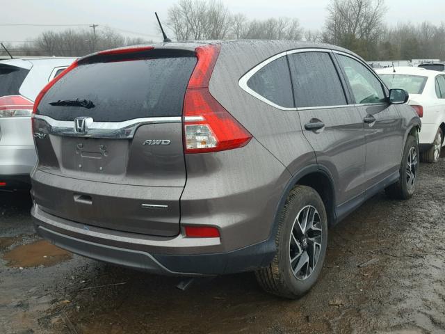 5J6RM4H49GL048187 - 2016 HONDA CR-V SE GRAY photo 4