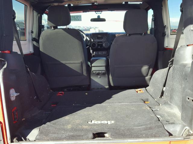 1C4AJWAG9EL319239 - 2014 JEEP WRANGLER S RED photo 6