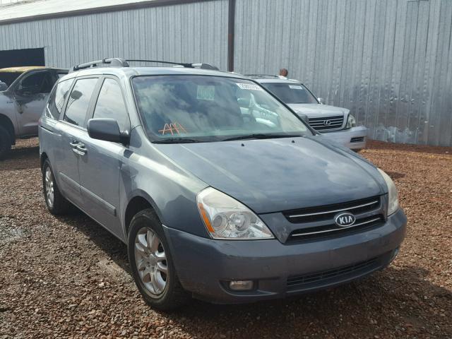 KNDMB233676159898 - 2007 KIA SEDONA EX BLUE photo 1