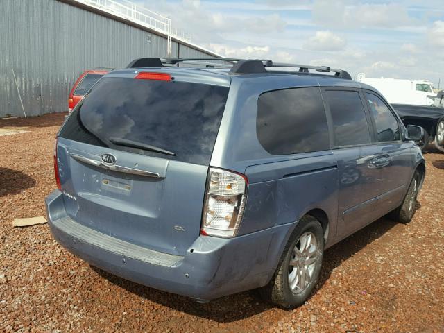 KNDMB233676159898 - 2007 KIA SEDONA EX BLUE photo 4