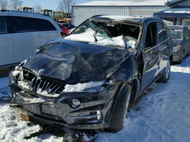 5UXKR0C56E0K44540 - 2014 BMW X5 BLACK photo 2