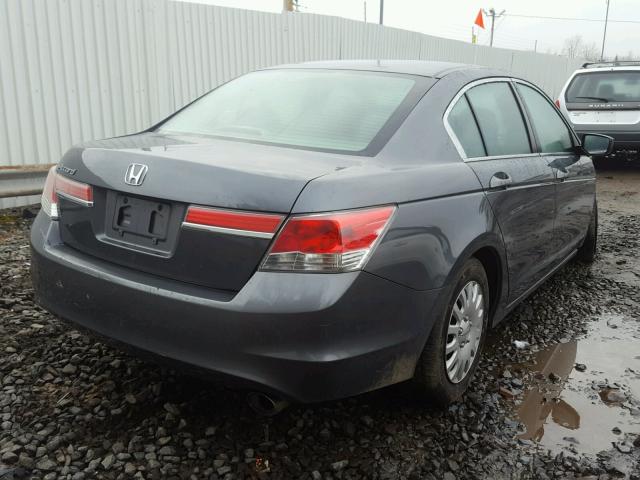 1HGCP2F39CA017014 - 2012 HONDA ACCORD LX GRAY photo 4