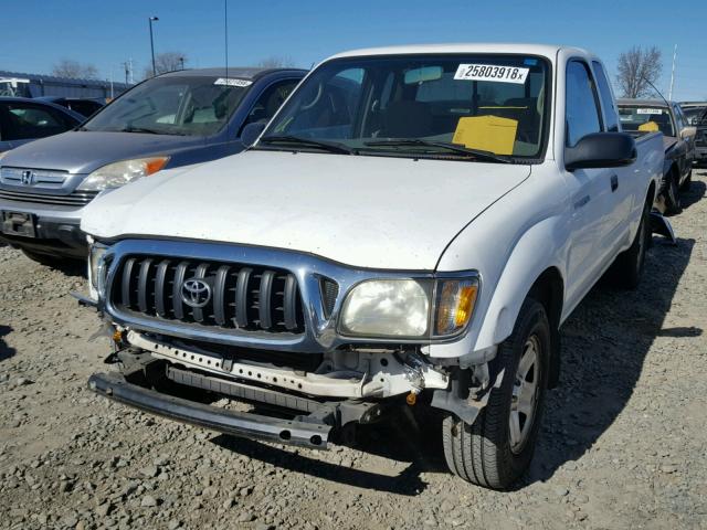 5TEVL52N62Z088526 - 2002 TOYOTA TACOMA XTR WHITE photo 2