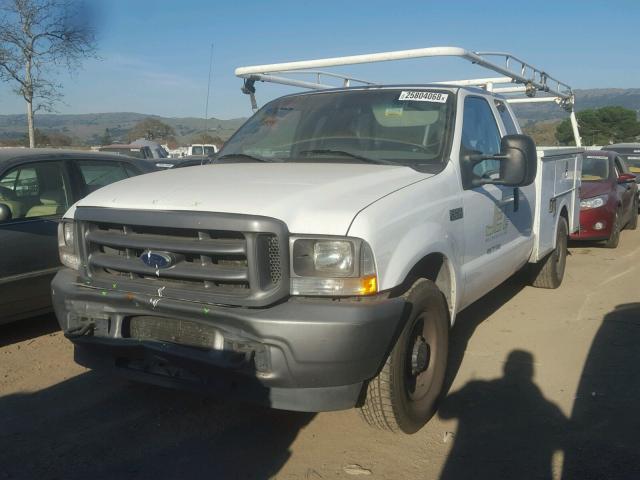 1FDNX20L04EA23161 - 2004 FORD F250 SUPER WHITE photo 2