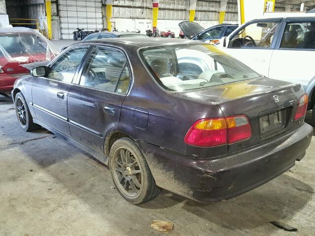 2HGEJ6672YH600361 - 2000 HONDA CIVIC LX PURPLE photo 3