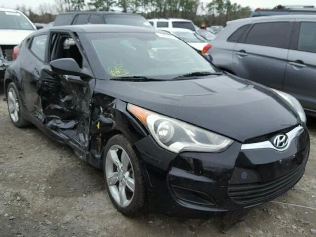 KMHTC6AD2EU200527 - 2014 HYUNDAI VELOSTER B BLACK photo 1