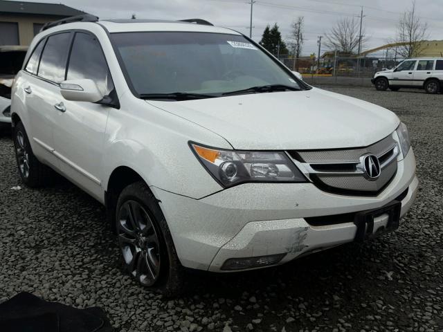 2HNYD28639H512169 - 2009 ACURA MDX TECHNO WHITE photo 1