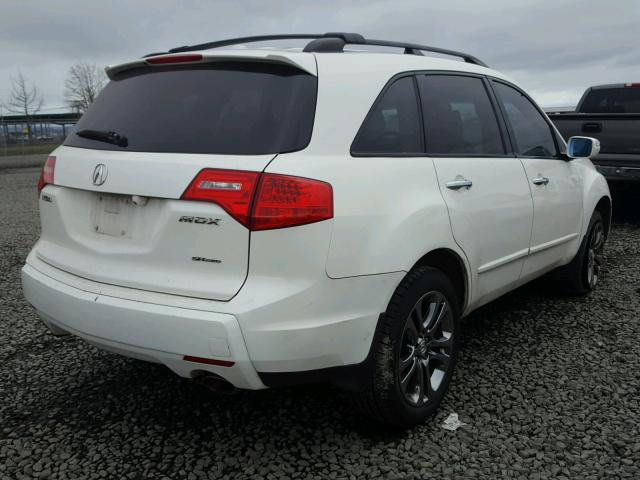 2HNYD28639H512169 - 2009 ACURA MDX TECHNO WHITE photo 4