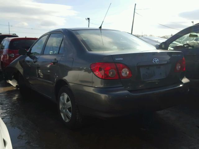 2T1BR32E48C878525 - 2008 TOYOTA COROLLA CE GRAY photo 3