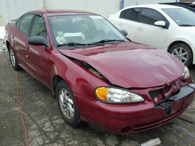 1G2NE52F64M709797 - 2004 PONTIAC GRAND AM S BURGUNDY photo 1