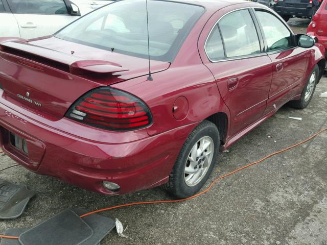 1G2NE52F64M709797 - 2004 PONTIAC GRAND AM S BURGUNDY photo 4