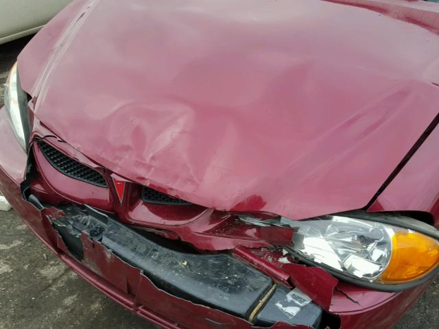 1G2NE52F64M709797 - 2004 PONTIAC GRAND AM S BURGUNDY photo 9