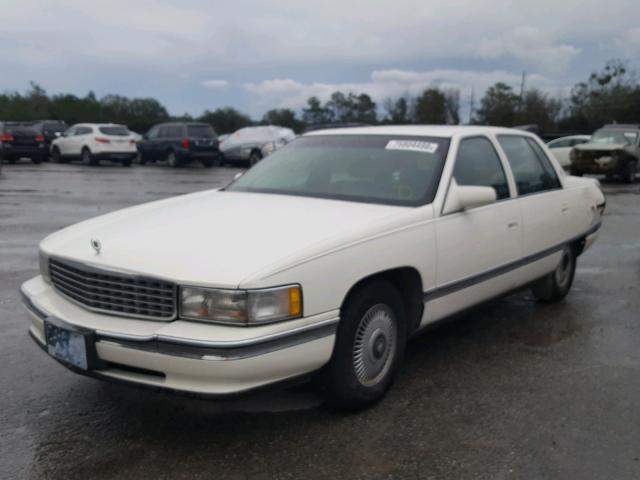 1G6KD52B7SU245594 - 1995 CADILLAC DEVILLE WHITE photo 2