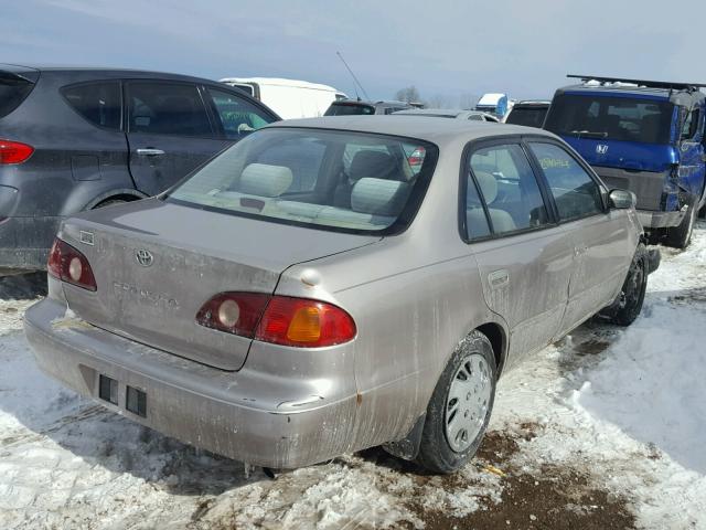 1NXBR12E72Z594896 - 2002 TOYOTA COROLLA CE TAN photo 4